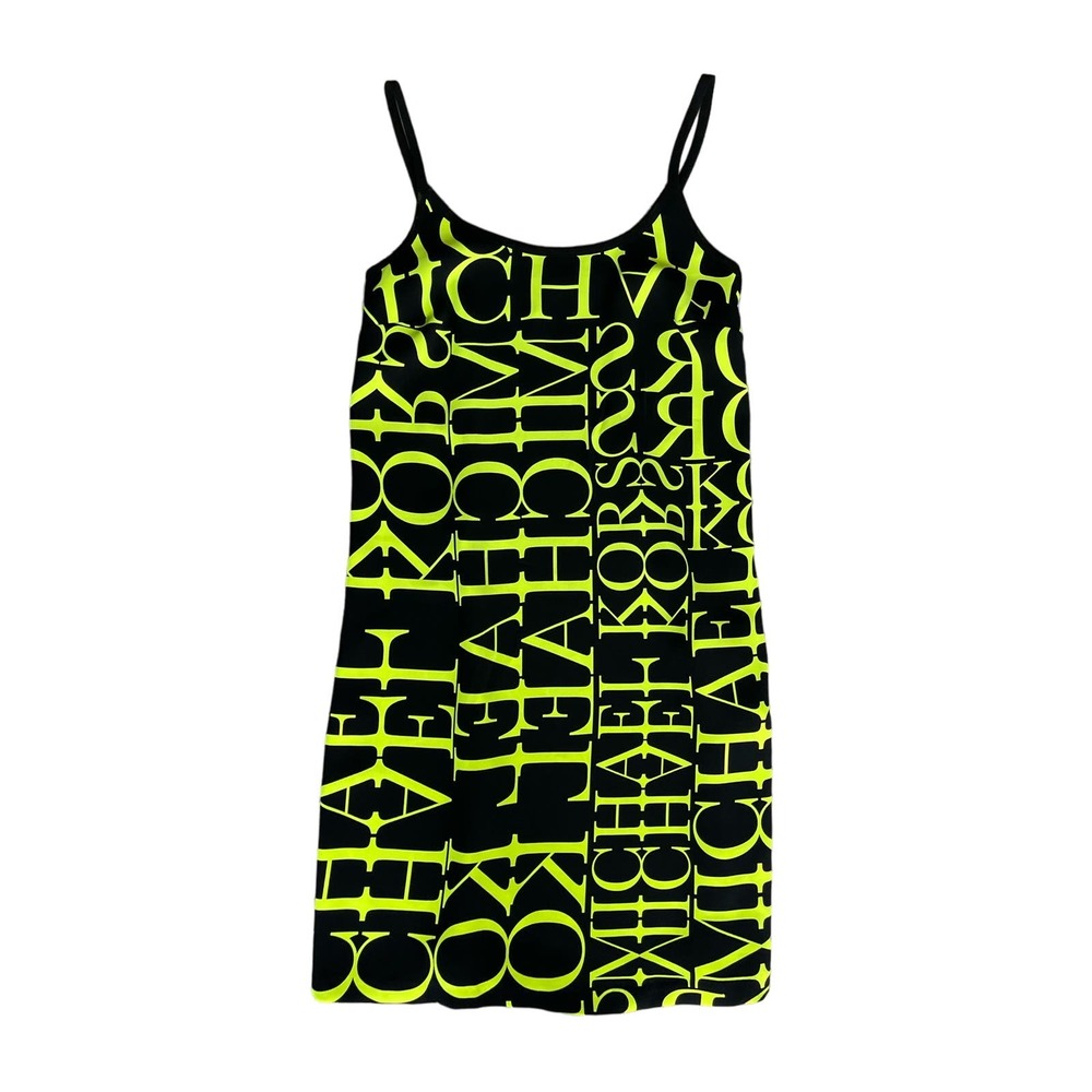 MICHAEL Michael Kors Newsprint Logo Slip Dress Size XXS‎